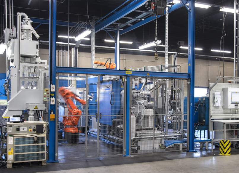 Fully automated casting cells